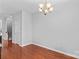 Dining area featuring hardwood floors at 19737 Playwrights Way, Cornelius, NC 28031