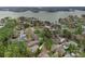 An aerial view of homes in a lakeside community with boat docks at 2587 Penngate Dr, Sherrills Ford, NC 28673