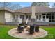 Spacious backyard featuring a patio with a fire pit, perfect for outdoor entertaining at 2587 Penngate Dr, Sherrills Ford, NC 28673