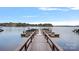 View of the boat dock, showcasing waterfront access on a serene lake at 2587 Penngate Dr, Sherrills Ford, NC 28673