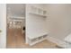 Bright entryway featuring a convenient built-in bench and storage cubbies, perfect for organization at 2924 Sharon View Rd # C, Charlotte, NC 28210