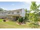 Serene backyard featuring a covered patio, lush lawn, and well-maintained landscaping at 3111 Everly Enclave Way, Charlotte, NC 28210