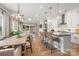 Spacious open-concept design combines the kitchen, dining, and living spaces for easy entertaining at 3111 Everly Enclave Way, Charlotte, NC 28210