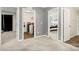 Hallway view offering access to laundry room and bedroom; providing great flow throughout the home at 4006 Stockbrook Dr, Charlotte, NC 28215