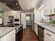 Well-equipped kitchen featuring stainless steel appliances, granite countertops, and ample cabinet space at 445 Short Hills Dr, Charlotte, NC 28217