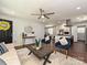 Comfortable living room showcasing hardwood floors, stylish decor, and an open layout at 445 Short Hills Dr, Charlotte, NC 28217