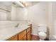 Bathroom featuring a vanity, sink, toilet and shower at 5301 Amity Springs Dr, Charlotte, NC 28212