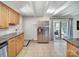 The bright kitchen features stainless steel appliances and ample cabinet space, perfect for cooking enthusiasts at 601 Wilmar Nw St, Concord, NC 28025