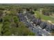 This aerial view captures the lush greenery, mature trees, and golf course in the community at 8015 Greenview Terrace Ct, Charlotte, NC 28277