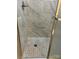 Updated shower with stylish tile work and modern fixtures, offering a luxurious experience at 8502 Simpson Rd, Waxhaw, NC 28173