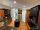 A lovely kitchen featuring stainless steel appliances, granite countertops and hardwood floors at 2017 Colorado Ct, Lancaster, SC 29720