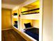 Custom built-in bunk beds with lighting at 141 Sunrise Pt, New London, NC 28127