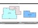 A detailed sketch of the home's floor plan, including dimensions for the deck, basement, and first floor at 141 Sunrise Pt, New London, NC 28127