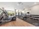 Bright and spacious gym featuring an array of workout equipment and a large mirror wall at 19329 Watermark Dr # 142, Cornelius, NC 28031