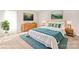 Comfortable bedroom with soft lighting, neutral tones, and modern decor at 2116 Wilson Ave, Monroe, NC 28110