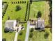 Expansive aerial view showcasing the property's well-maintained lawns, landscaping, and neighborhood at 4519 S Potter Rd, Monroe, NC 28112