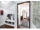 Hallway with a mud room area and convenient storage solutions at 4519 S Potter Rd, Monroe, NC 28112