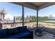 Covered patio space offers a shaded spot for outdoor relaxation at 4519 S Potter Rd, Monroe, NC 28112