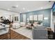 Bright and airy living room with hardwood floors, elegant furnishings, and ample natural light at 1018 Mapletree Ln, Indian Trail, NC 28079