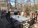 Enjoy outdoor dining on this spacious deck with BBQ grill and seating for six at 113 Larboard Trl # B36/37, Mount Gilead, NC 27306
