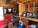Well-organized shed interior with shelves, tools, and ample storage space at 113 Larboard Trl # B36/37, Mount Gilead, NC 27306