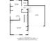 Detailed floor plan showcasing layout of rooms on the first floor including kitchen, living and dining areas at 1134 Riverside Dr, Charlotte, NC 28214