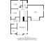 Floor plan showcasing second floor with bedrooms, bathrooms, and walk in closet layout at 1134 Riverside Dr, Charlotte, NC 28214