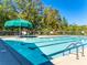 A community pool featuring a shaded lounge area with plenty of open swimming space at 1211 Croft Dr, Fort Mill, SC 29708