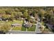Aerial view of property showcasing lush greenery and neighborhood layout at 1228 Graystone Dr, Gastonia, NC 28054