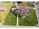 Aerial view of property, large yard, and detached garage at 1228 Graystone Dr, Gastonia, NC 28054