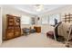 Bedroom featuring a cabinet, desk, and an exercise machine at 1228 Graystone Dr, Gastonia, NC 28054
