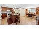 Spacious open kitchen featuring an island, modern appliances, and connected dining area at 1228 Graystone Dr, Gastonia, NC 28054