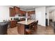 Well-equipped kitchen featuring stainless steel appliances and a spacious central island with bar seating at 1774 Slippery Rock Ln, Monroe, NC 28112