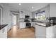 Bright kitchen with white cabinets, stainless steel appliances, and modern countertops, perfect for culinary enthusiasts at 27 Heritage Ct, Lake Wylie, SC 29710