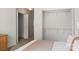 Bedroom includes open closet and view into hallway at 3939 Picasso Ct, Charlotte, NC 28205