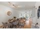 Bright open concept living and dining area with hardwood floors and lots of natural light at 3939 Picasso Ct, Charlotte, NC 28205