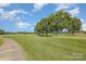 Picturesque view of the golf course with lush green fairways and mature trees at 5115 Sand Trap Ct, Monroe, NC 28112