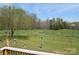 Picturesque backyard view with a fenced area and mature trees at 7780 Stokes Ferry Rd, Salisbury, NC 28146