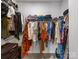 Spacious walk-in closet with ample hanging space and shelving for storage at 8707 Nolley Ct, Charlotte, NC 28270