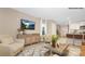 Comfortable living room with light-colored walls, luxury vinyl plank flooring, and a modern layout at 1036 Hostler Ln, York, SC 29745