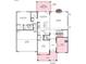 First floor blueprint showcasing the layout of the living spaces at 13408 Chopin Ridge Rd, Huntersville, NC 28078