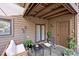 Relaxing outdoor patio with comfortable seating and pleasant surroundings at 1832 J Julian Ln # D, Charlotte, NC 28208