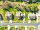 This aerial view showcases the property's location, lot lines and backyard within the community at 2146 Holden Sw Ave, Concord, NC 28025