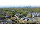 Aerial view showcasing property's proximity to Charlotte's skyline at 2629 Vail Ave, Charlotte, NC 28204