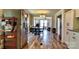View from kitchen into the dining room and living room showcasing an open layout at 302 Griffith Rd, Monroe, NC 28112