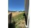 View of a backyard surrounded by a black metal fence at 3204 Leah Elizabeth Ln, Monroe, NC 28110