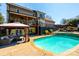 Large backyard features a refreshing pool, a lounge area with a gazebo, and a spacious deck at 3765 11Th Ne St, Hickory, NC 28601