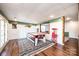 Finished basement featuring an air hockey table, storage space, and French doors leading to the outdoors at 3765 11Th Ne St, Hickory, NC 28601