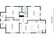 Detailed floor plan showcasing the layout of this 1128 sq ft home, including kitchen, living room, and bedrooms at 4104 Armstrong Farm Dr, Belmont, NC 28012