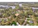 Aerial view of the community with a lake surrounded by lush greenery at 700 Sunset Pointe Dr, Salisbury, NC 28146
